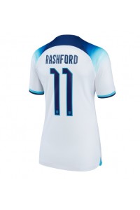 Englanti Marcus Rashford #11 Jalkapallovaatteet Naisten Kotipaita MM-kisat 2022 Lyhythihainen